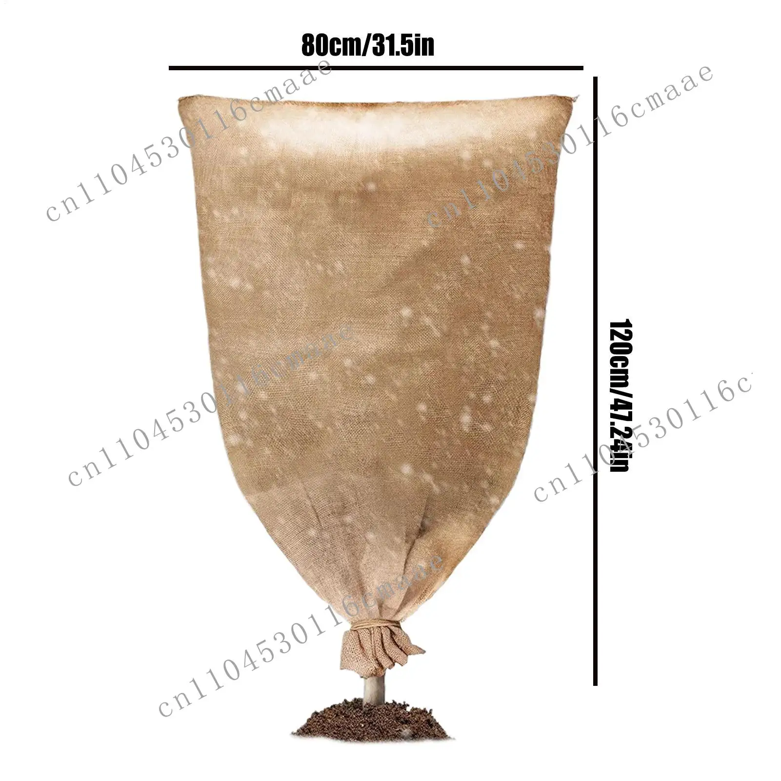 NEW Burlap Plant Covers Freeze Reusable  Winter Cover Bags Protection Cloth Frost  Wrap For Yard Garden