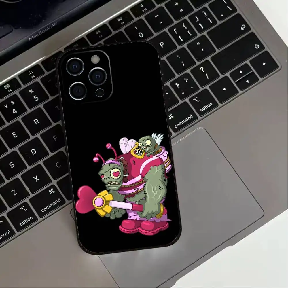 G-Game P-Plants VS Zombies   Phone Case For iPhone 17,16,15,14,13,12,11 Plus,Pro Max,XS,Soft Silicone Black Cover