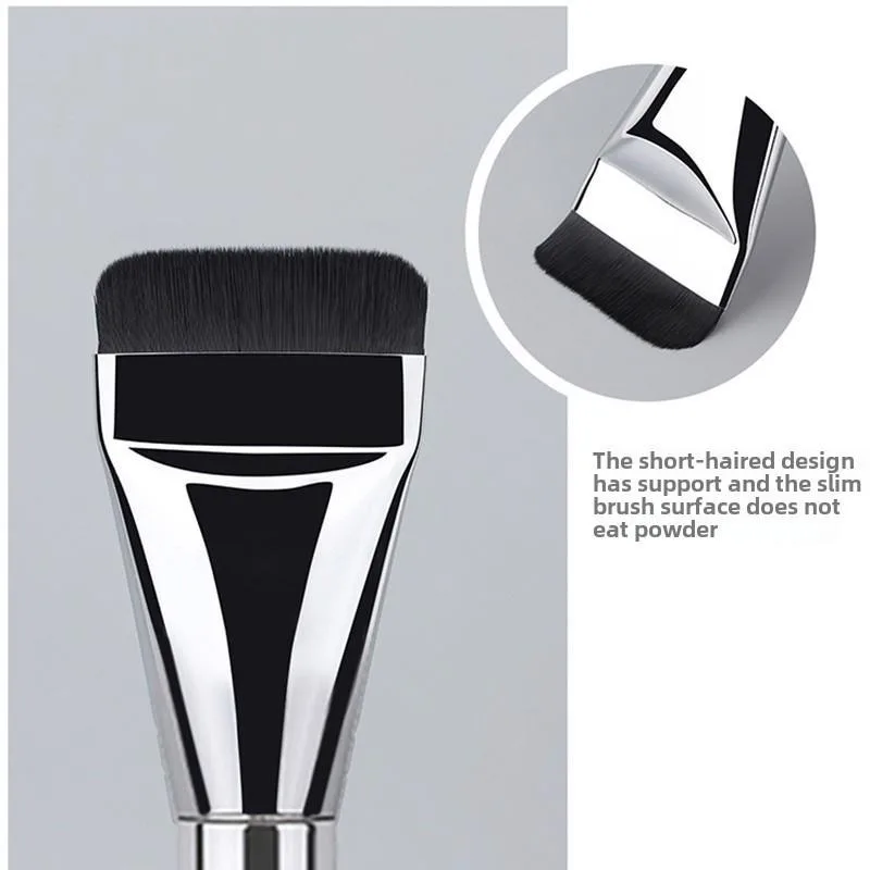 Multi-Use Foundation Ultra-Fine, Hypoallergenic Nylon Bristle Oval Foundation Brush - Perfect for Face Contouring