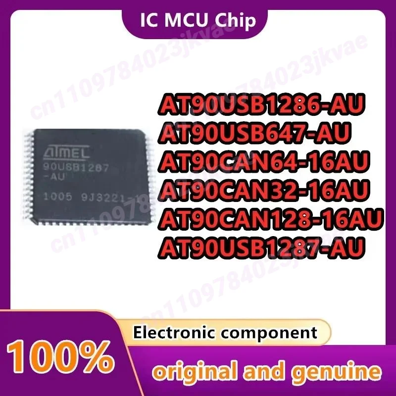 AT90USB1287-AU AT90USB1286-AU AT90USB647-AU AT90CAN64-16AU AT90CAN32-16AU AT90CAN128-16AU Integrated circuit MCU QFP64 1PCS