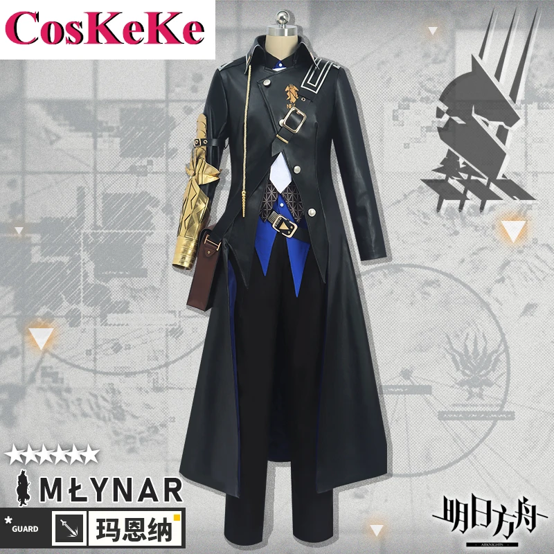 

CosKeKe [Customized] Młynar Cosplay Anime Game Arknights Costume Handsome Combat Uniforms Halloween Party Role Play Clothing