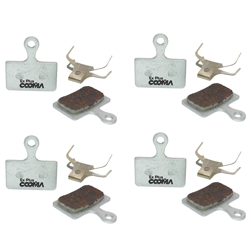 COOMA SPORT 4 Pairs Bicycle Disc Brake Pads For Shimano XTR M9100 Dura Ace R9100 R9150 Ultegra R8070 RS805 RS505 RS405 RS305 GRX