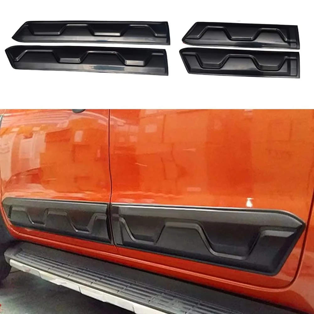 

Car Exterior Door Side Molding Protector Guard Trim Sticker Modified Accessories Fit for Ford Ranger T6 T7 2012-2017