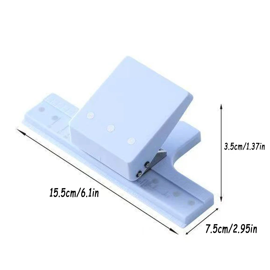 Three-hole punch, compatible with A5/B5 paper, accurately punches holes up to 5mm thick, suitable for loose-leaf binders.
