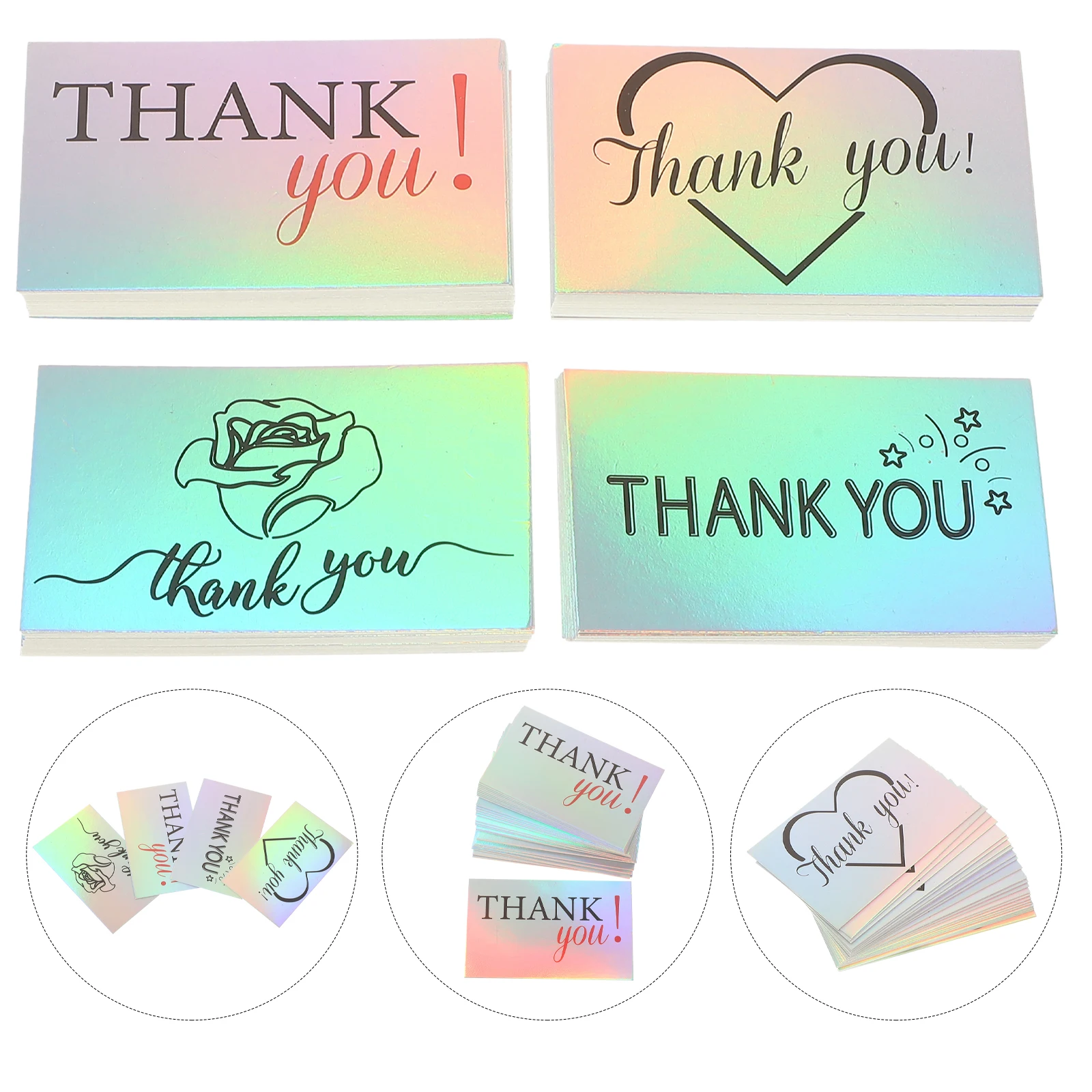 

120pcs Decorative You Business Lovely Design Gift Gift Packing Thank Cards Packing Accessories Wedding Present Cards