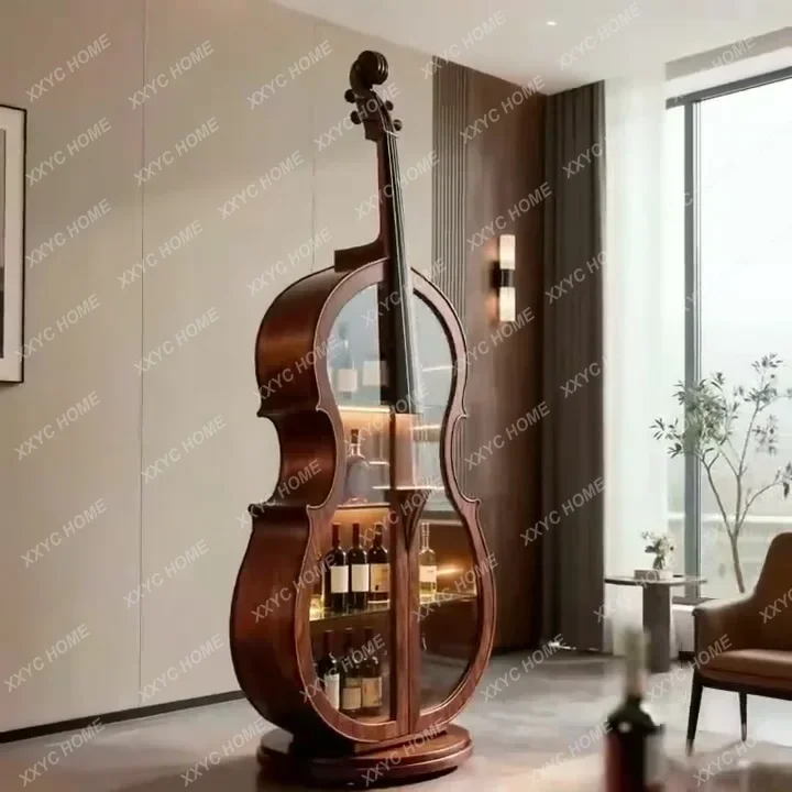 

Винный шкаф AACello из североамериканского черного ореха, художественный винный шкаф для гостиной