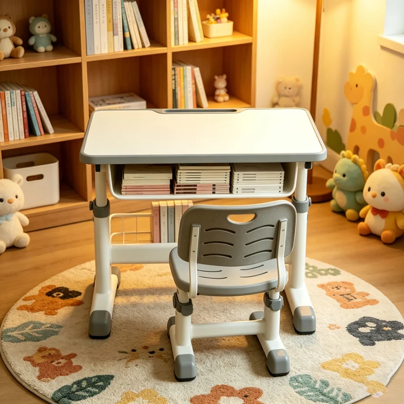 aoliviya-bureau-d'ecriture-et-d'etude-pour-enfants-de-style-japonais-moderne-et-minimaliste-avec-chaise-d'ecole-integree-et-etagere-pour-la-maison
