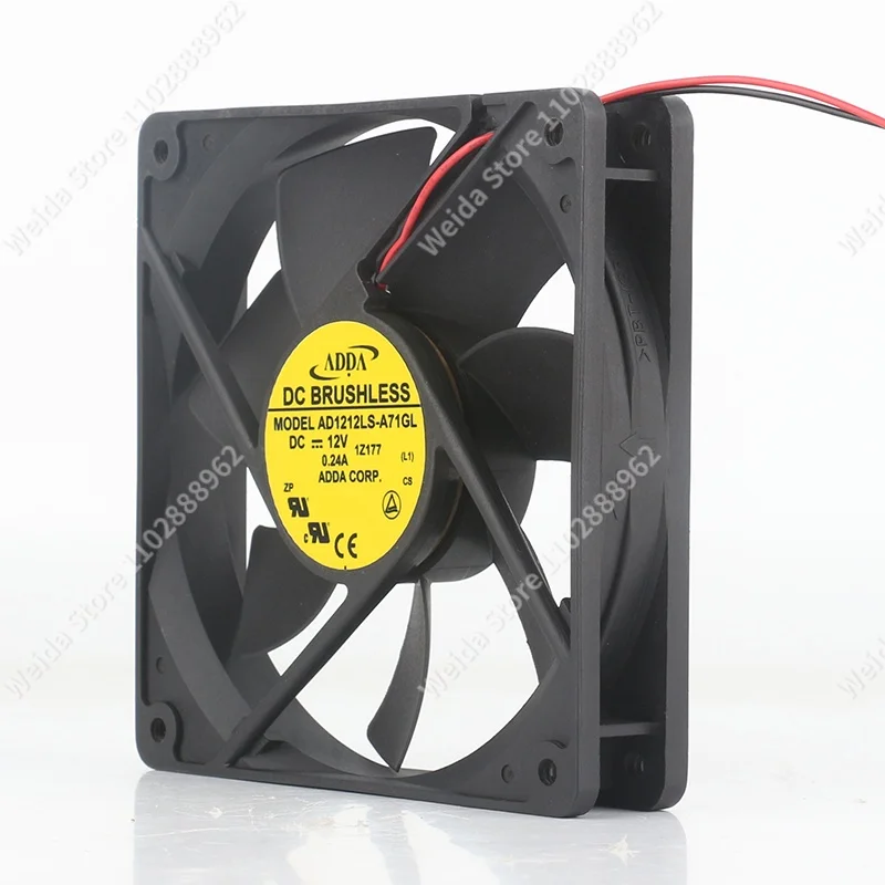 Authentic ADDA 12025120X120X25MM 12CM AD1212LS-A71GL 12V 0.24A case power supply silent cooling fan