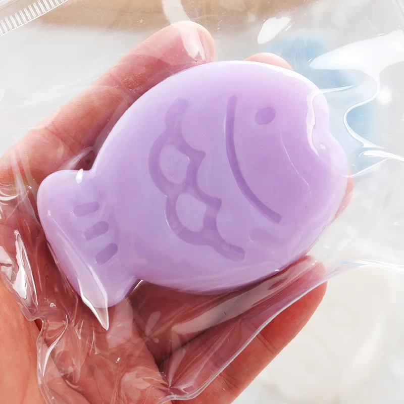 Jouet de relaxation en silicone pour enfants, poisson séché Kawaii, Taba, Squishy, multicolore, Snared Sandwich, Mochi, anti-souligné, libération de la main, cadeau