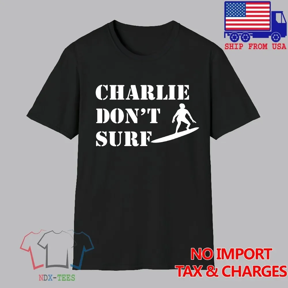 Apocalypse Now Charlie Don't Surf Men's Black Size S5XL