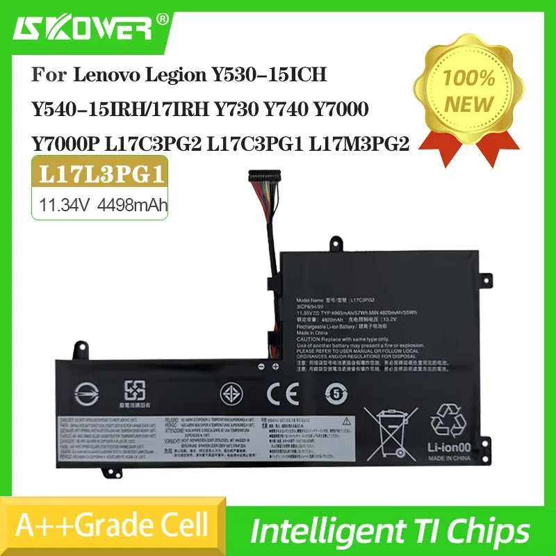 

SKOWER L17L3PG1 для Lenovo Legion Y530-15ICH Y540-15IRH/17IRH Y730 Y740 Y7000 Y7000P L17C3PG2 L17C3PG1 L17M3PG2