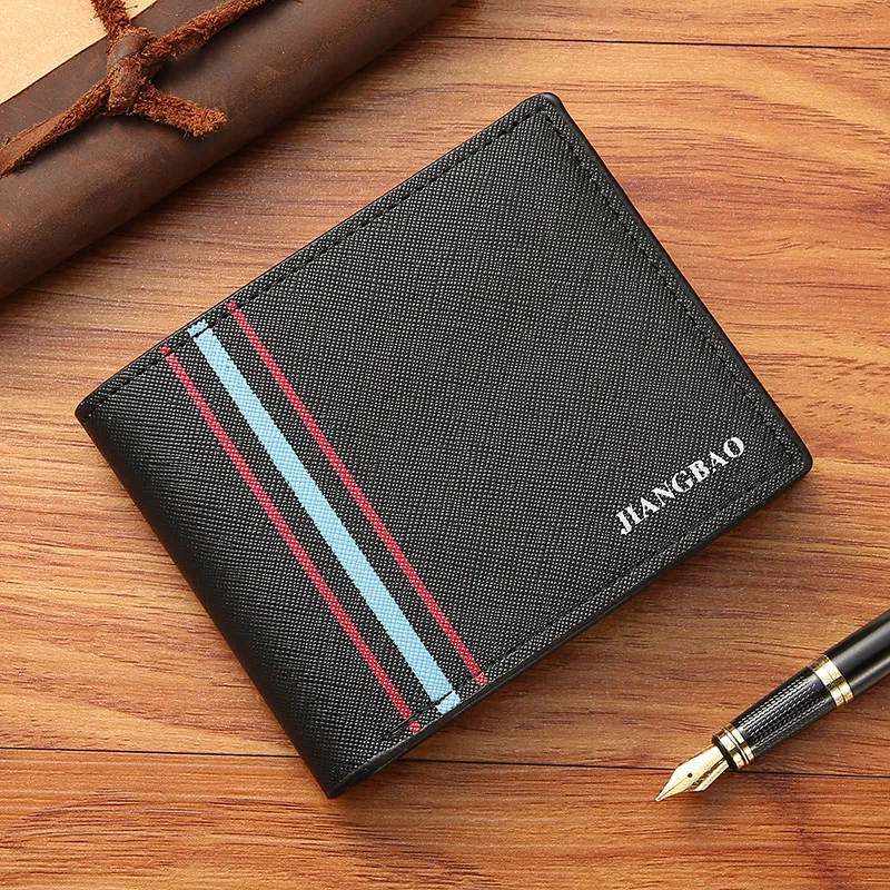 Men PU Wallets Leather ID Credit Cards Holder Light Soft Coin Pocket Male Business Money Coin Photos Purses Multifunctional Bag