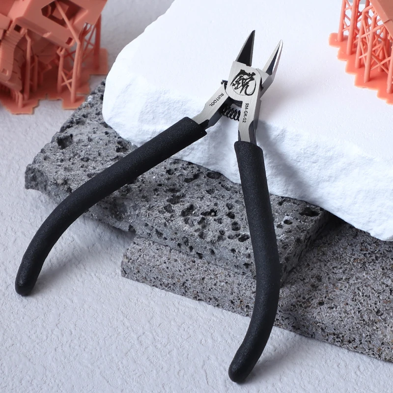 Model Nippers 4.7 Inch Single-edged Pliers Model Special Tools with Non-slip Grip Sharp Cutters for Plastic Model Repairing