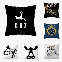 CR7 Cristiano Ronaldo Covers for Bed Pillows Decor Home Double Sided Printing fodera per cuscino corta in peluche 40x40 cuscini 45x45