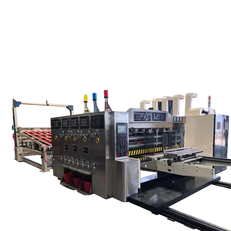 Automatic High Speed Carton Making Printing Machine with Slotting Die Cutting Box Maker Machinery Price view 3