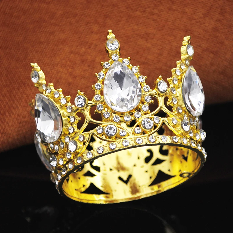 Prinses Kleine Tiara's voor Bruids Bruiloft Bloem Decoratie Cake Crown Topper Meisjes Verjaardagscadeau Diadeem Sieraden Accessoires