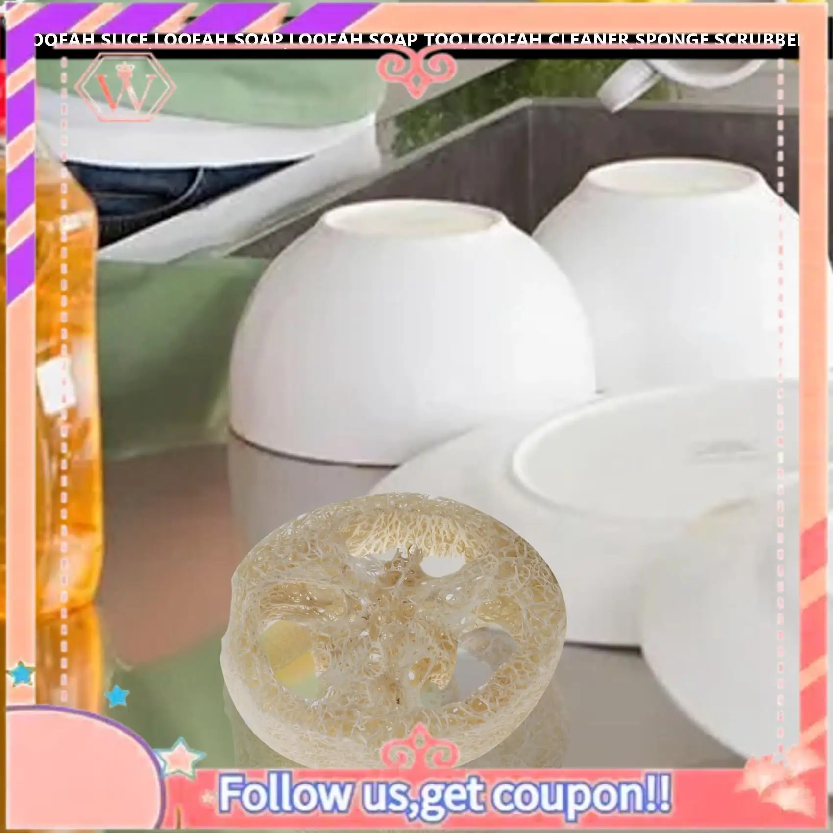 

Модернизированные 200 штук ломтиков люфы диаметром 4–6 см. Инструменты для мыла своими руками, чистящие средства, губчатая шайба.