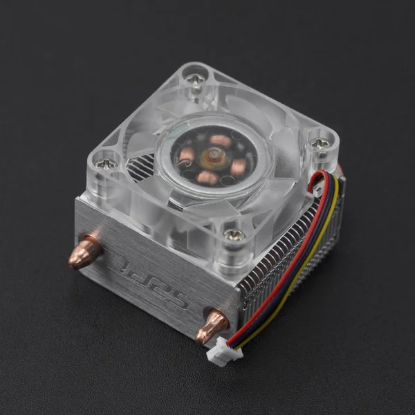 ICE Tower Fan for Raspberry Pi 5 RPi5 Cooler, With Colorful RGB LED, U-Shaped Copper Tube, Cooling Fan