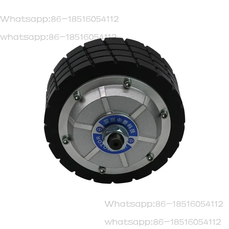 

4.5 Inch DC 24V 200W Dual Shaft Electric Terrian Brushless Wheel Hub Servo Motor for Robot/AGV/Wheelchair/logistic Conveyor