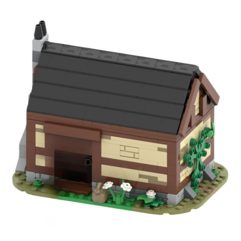 MOC building blocks toy medieval small house model 406pcs Creative holiday gift for everyone