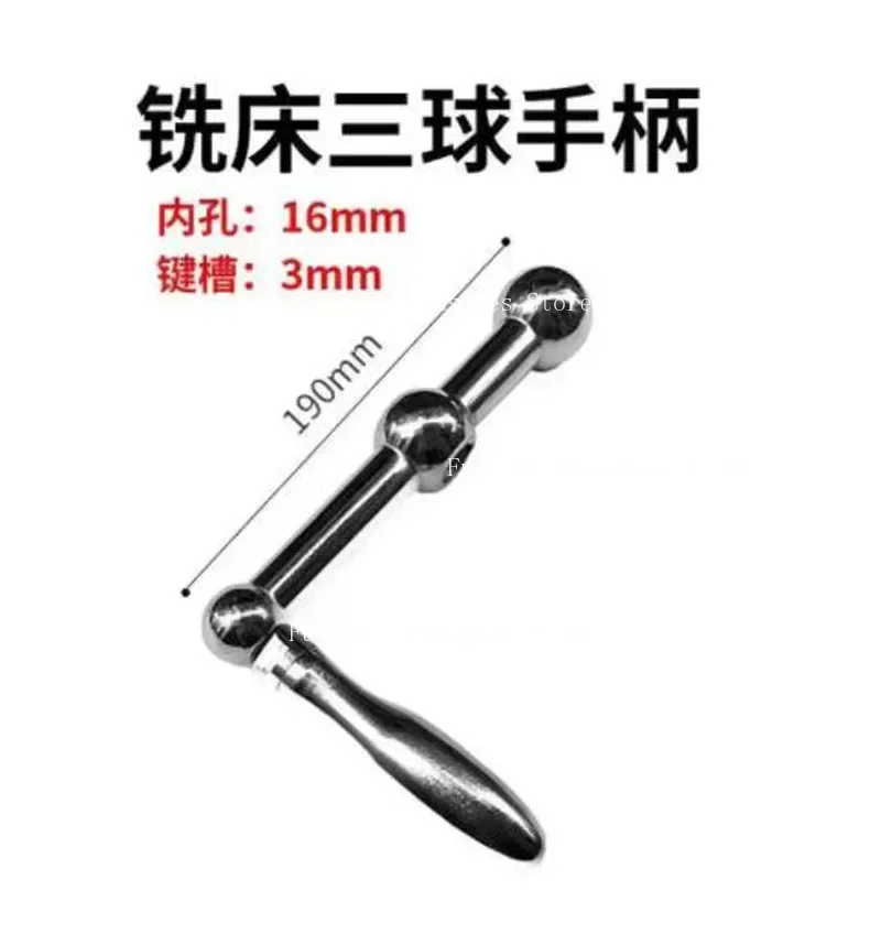 1Pc Milling Machine Handle  Three Bar Handles Lifting Crank