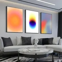 1pc1pcGradient Halo Poster HD Posters Home Room Bar Cafe Decor Art Wall Painting Picture