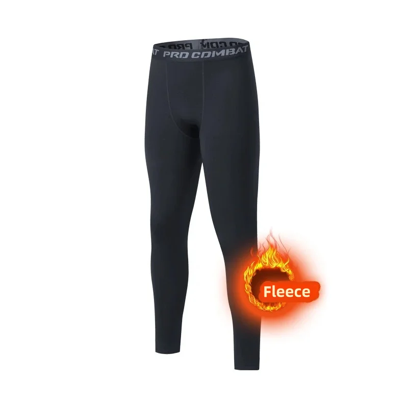 Thermal Underwear Men Thin Fleece Leggings Elastic Underpants Solid Color Render Pants Slim Men Clothing Soft