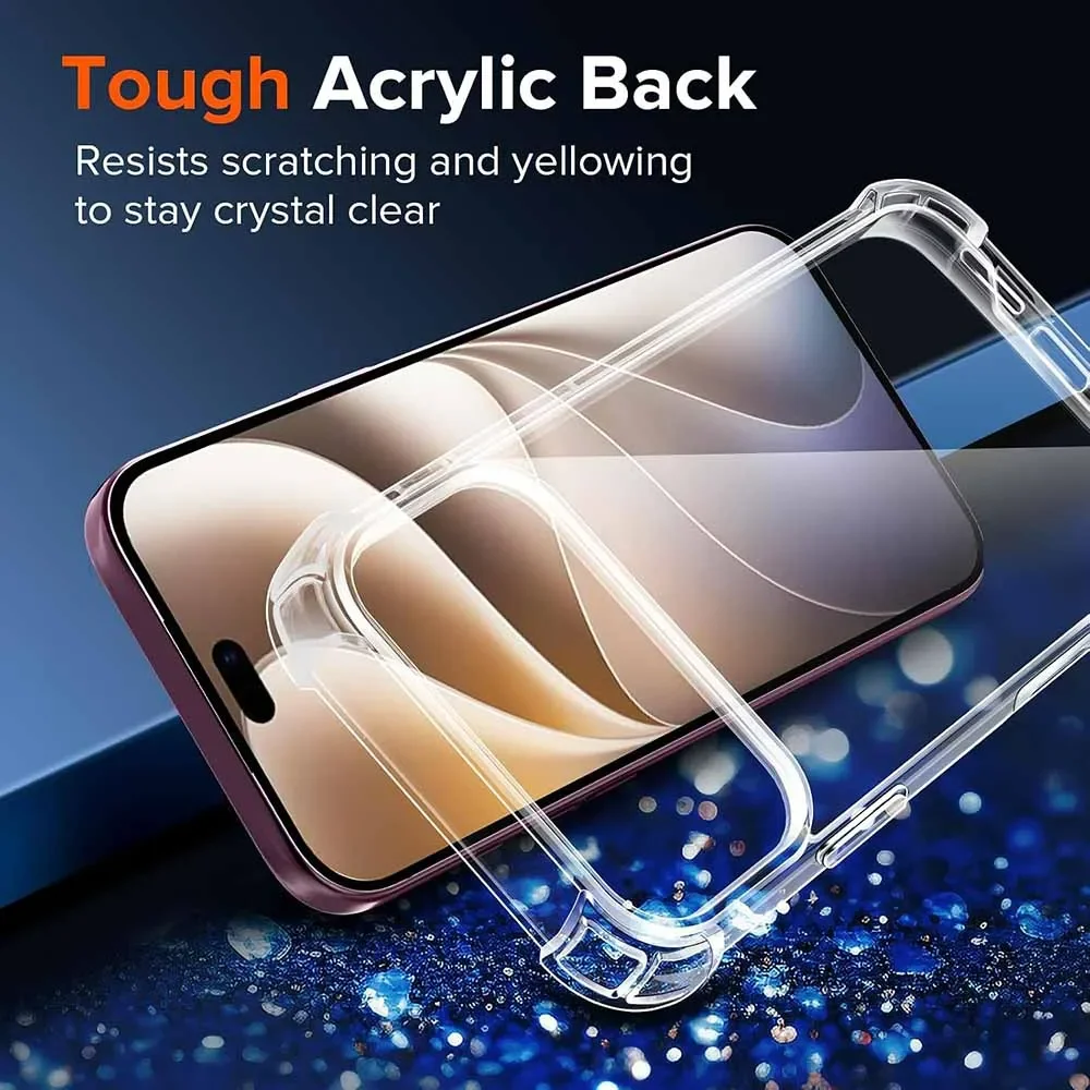 Para iPhone 18Pro Max iPhone18 - Clear Shockproof Bumper Case reseña y precio