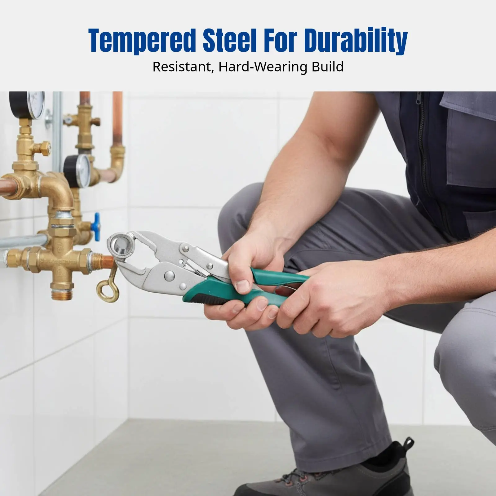 

Manifold Disassembly Tool for Underfloor Heating, Pipe Removal Pliers, Adjustable Jaw, Steel, Cleaning, Installation