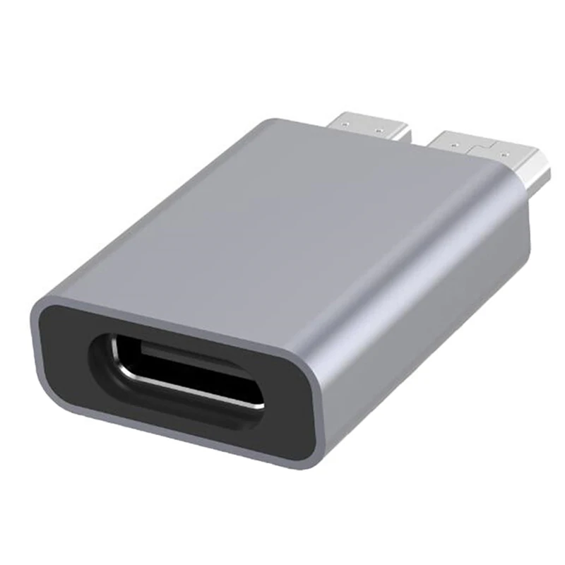 USB C para Micro B USB3.0 adaptador tipo C fêmea para Micro B macho carga rápida USB Micro 3.0 para tipo C Super velocidade para HdD