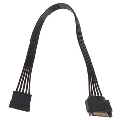 SATA 15Pin Male To Female Power Extension Cable HDD SSD Power Supply Cable SATA Power Cable For PC 30CM