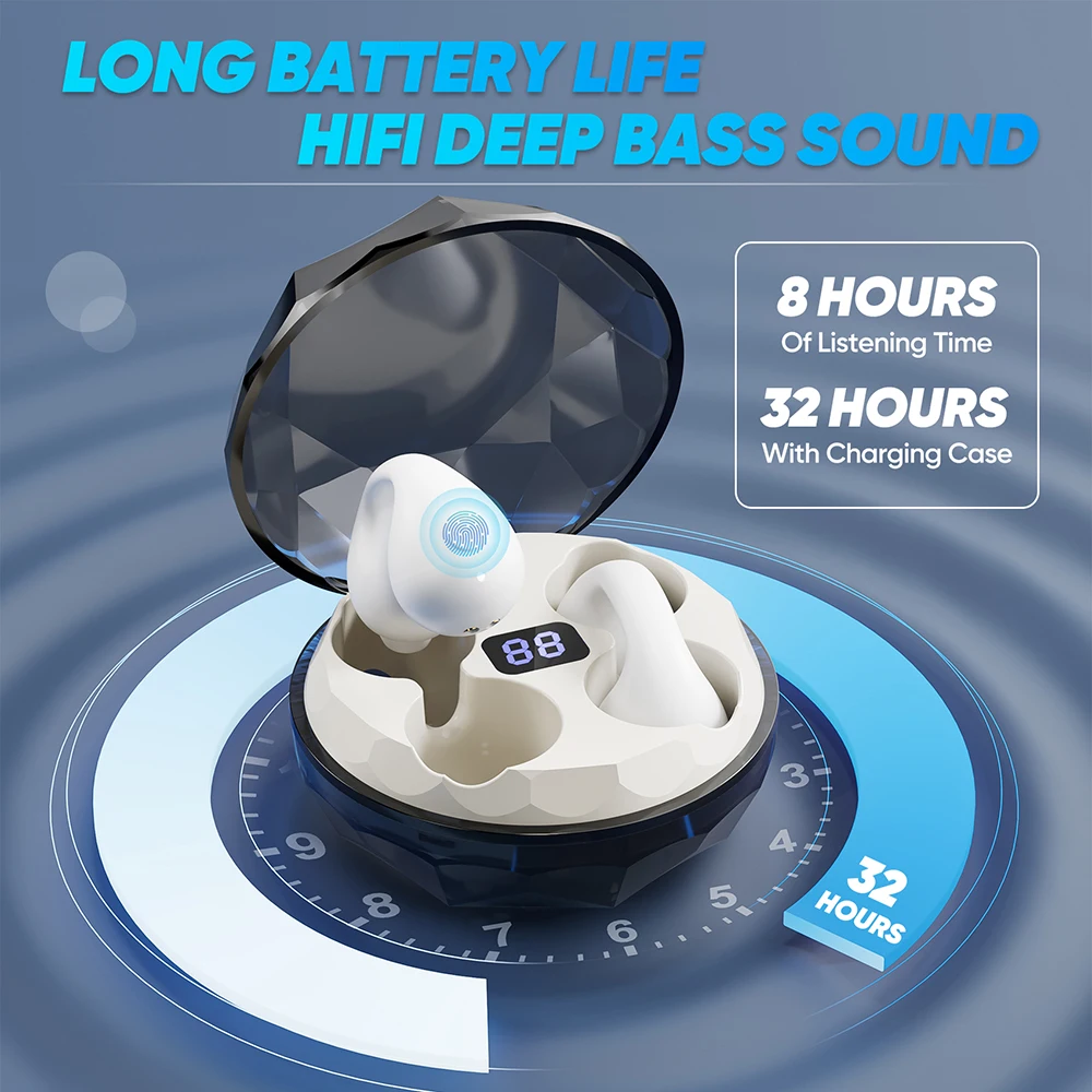 Neue drahtlose Kopfhörer Geräusch unterdrückung Tws Ohrhörer Bluetooth-Kopfhörer Freis prec heinrich tung Stereo-Headset mit Mikrofon für Männer Frauen