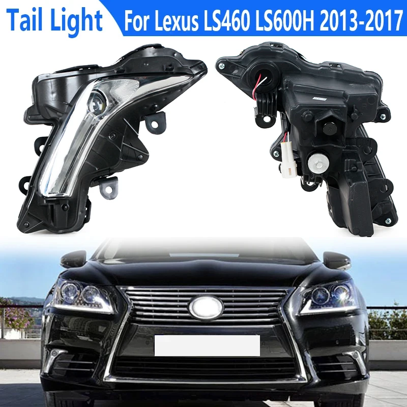 

Для Lexus LS460 LS600H 2013 2014 2015 2016 2017 светодиодсветодиодный дневные ходовые светильник передний бампер противотуманные фары s 8121050100 8122050100
