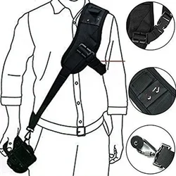 For Focus F-1 Shoulder Camera Strap High Quality Quick Carry Speed Sling Soft Shoulder Sling Belt Neck Strap Camera DSLR Black