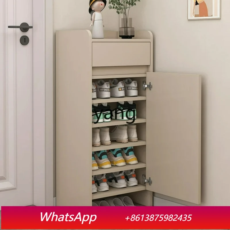 

LH extremely narrow shoe cabinet, home entrance entrance entrance, entrance cabinet against the wall