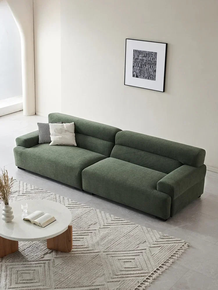 

Melbourne modern minimalist cat scratching cloth sofa small apartment straight row green Italian casual retro three or four