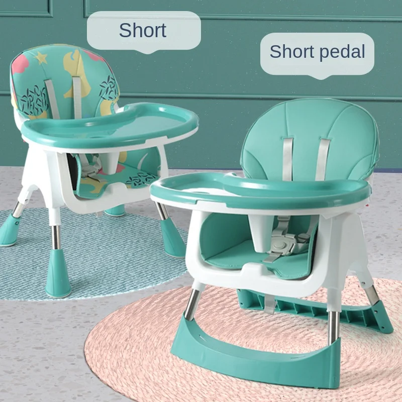 LazyChild Foldable Portable Children\'s Dining Chair Baby Eating Home Learning Seat Baby Multi-functional Dining Table And Chair