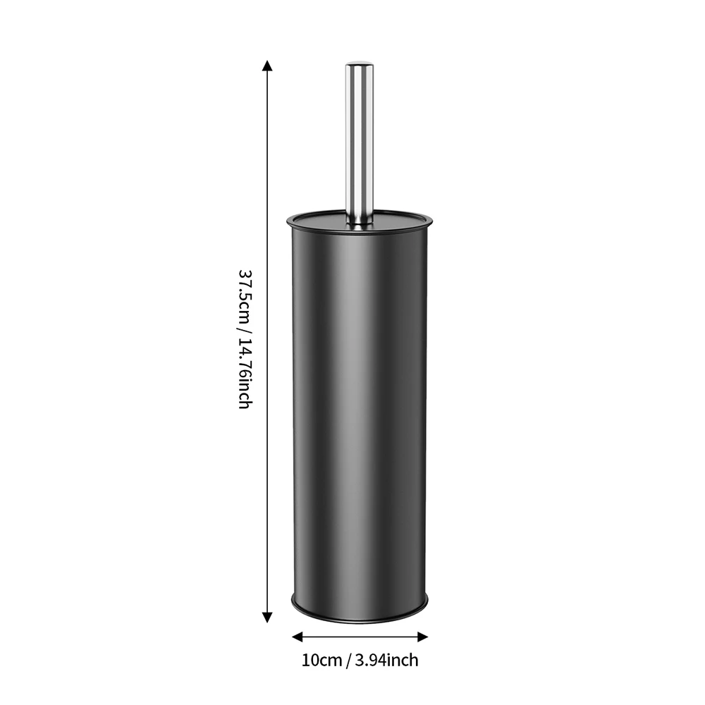 Black Toilet Brush and Holder Long Handled Toilet Brush for Bathroom Heavy Duty Toilet Bowl Brush Deep Cleaning  Cleaner Brush view 4
