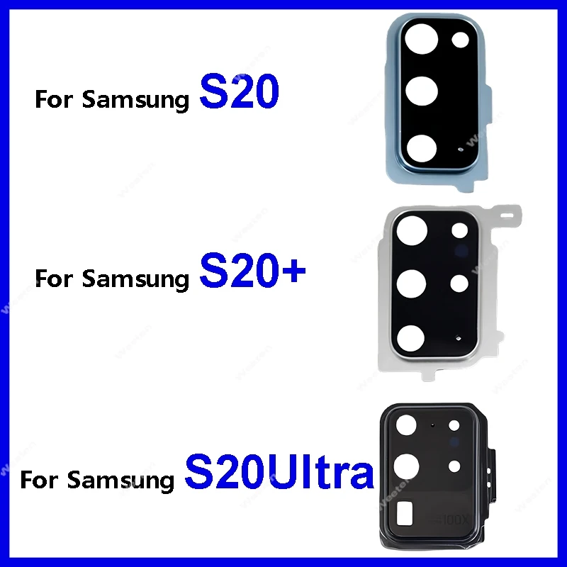 

Оригинальное стекло задней камеры с рамкой для Samsung Galaxy S20 S20PLUS S20Ultra SM-G980 SM-G985 SM-G785, восстановленные запчасти