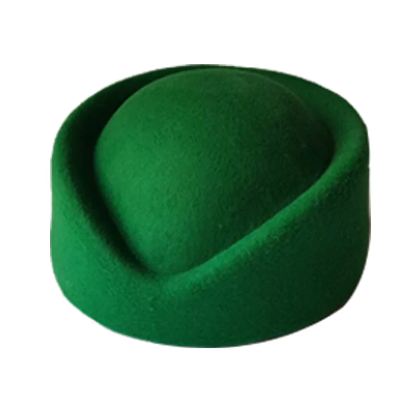 Beret Hat Caps Airline Stewardess Flight Attendant Vintage Looking Hat Uniform Stewardess Pillbox Hat Teardrop Hat