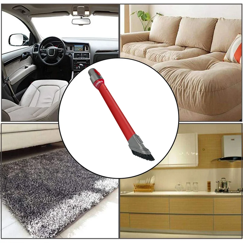 Stable-For Dyson V15 V12 V11 V10 V8 V7 Vacuum Cleaner 2 In-1 Crevice Nozzle Cleaning Space Narrow Space Tool Accessories