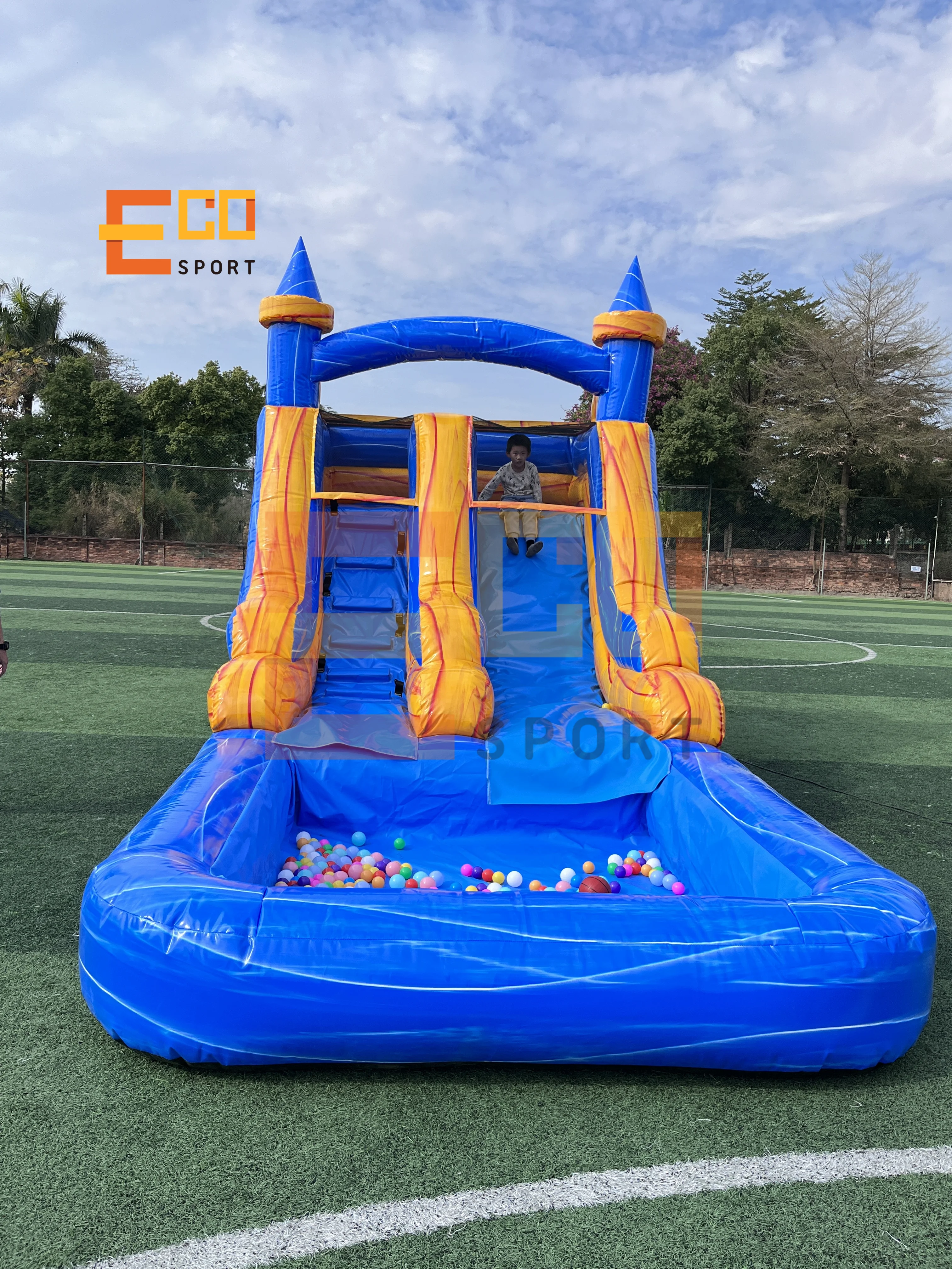 20x9x13ft Inflatable Water Slide with Pool with Commercial Grade PVC  for Summer with Air Blower Free Shipping to Door