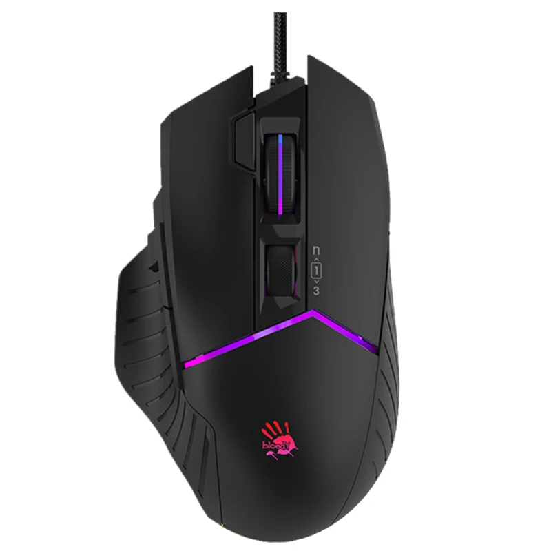 ماوس ألعاب A4tech BLoody W95MAX، 10 أزرار ماكرو، 12000 CPI، سرعة الإطار: 8000 إطارًا في الثانية، معدل التقرير 2000 هرتز، مستشعر Max BC3332-A
