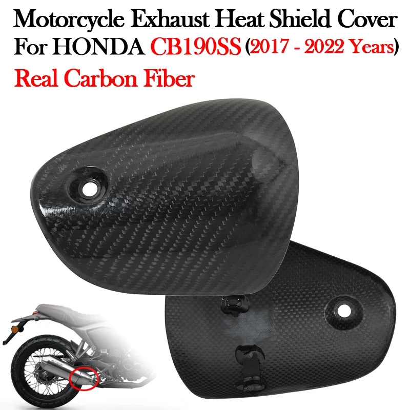 

Real Carbon Fiber For HONDA CB190SS CB190 SS 2017 - 2022 Motorcycle Exhaust Pipe Escape Heat Shield Cover Insulation Anti-Scald