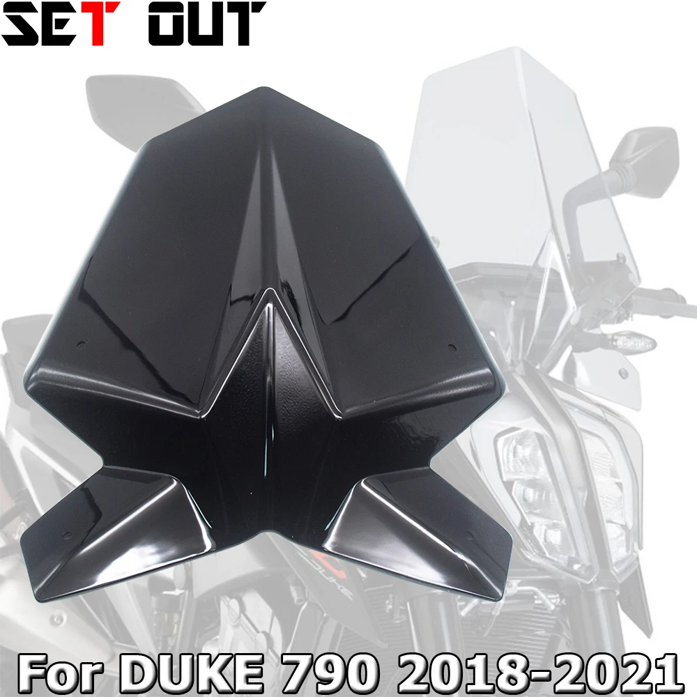 Motorcycle accessories sports windshield  wind deflector sun visor windshield for Duke 790 2018 2019 2020 2021 DUKE-790 2018