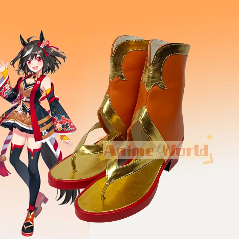 

Anime Game Umamusume: Pretty Derby Kitasan Black Cos Cosplay Shoes Boots Adult Children Halloween Party Costume Accessories