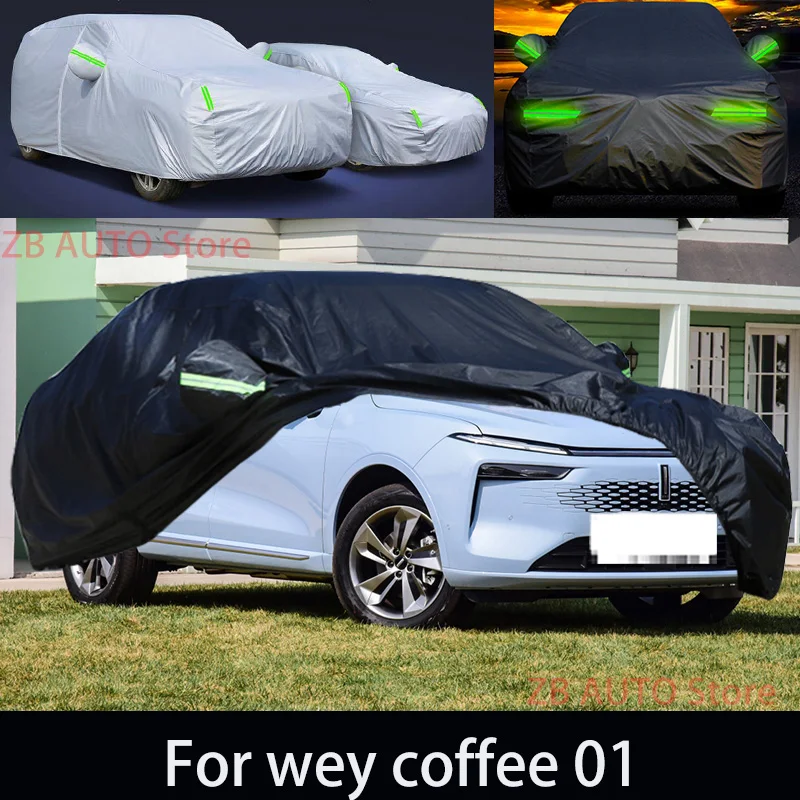 

For wey coffee 01 mountain Outdoor Protection Full Car Covers Snow Cover Sunshade Waterproof Dustproof Exterior Car accessories