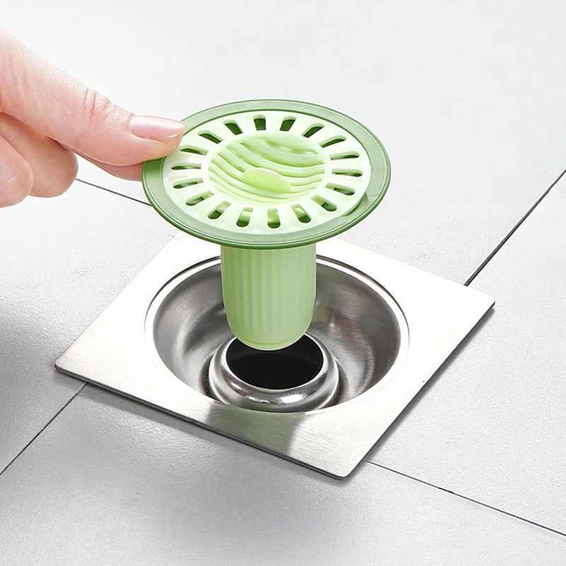 Hair Filter Sink Anti-blocking Strainer Bathtub Shower Floor Drain Stopper Kitchen Anti-odor Leaky Core Bathroom Accessories