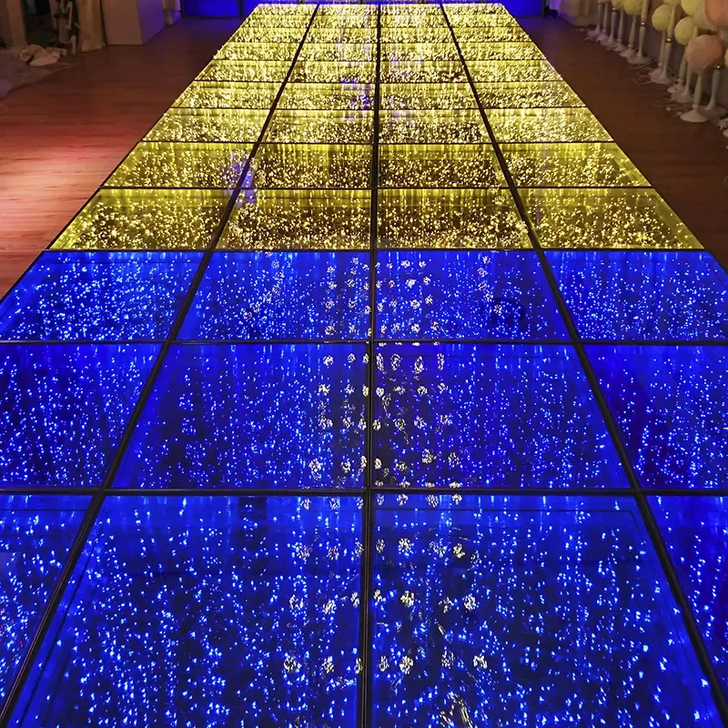 28 pieces Hot Sale Led Starlight Dancing Floor Wedding Party Decoration Led Dancing Floor