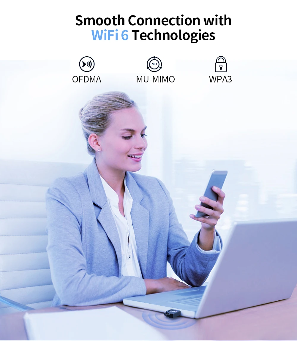واي فاي 6 900Mbps بلوتوث 5.3 واي فاي USB محول بطاقة الشبكة اللاسلكية 2.4G & 5 جيجا هرتز واي فاي شبكة لاسلكية Wlan استقبال سائق مجاني